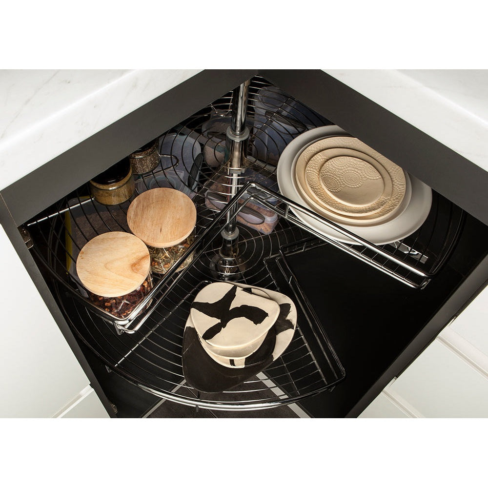 Nikpol 3/4 Lazy Susan in Chrome