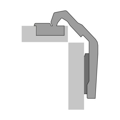 Hettich Intermat Corner Cabinet Folding 50°/65° Overlay (door to door) - Image 3