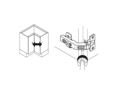 BLUM CLIP top Bi-Fold Hinge 60 Degree - Image 4