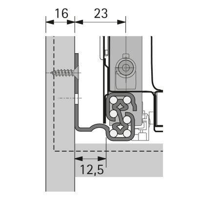 Hettich Quadro V6 Drawer Runner Set - For Innotech Atira (Soft Close) - Image 2