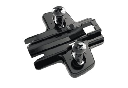 Hettich Mounting Plate - Sensys Obsidian Black