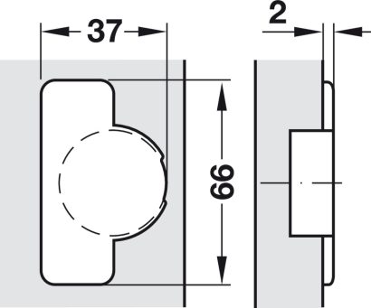 Salice 155° Hinge - Full Overlay (Soft Close) - Image 4
